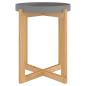 Preview: Couchtisch Grau 41x41x48,5 cm Holzwerkstoff & Massivholz Kiefer