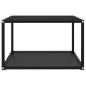 Preview: Couchtisch Schwarz 60x60x35 cm Hartglas