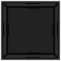 Preview: Couchtisch Schwarz 60x60x35 cm Hartglas