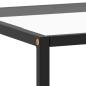 Preview: Couchtisch Schwarz mit Hartglas 120x60x35 cm