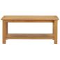 Preview: Couchtisch 90 x 45 x 40 cm Eiche Massivholz