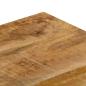 Preview: Couchtisch 100x50x35 cm Massivholz Mango und Stahl