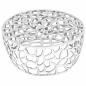 Preview: Couchtisch Aluminiumguss 70x30 cm Silbern