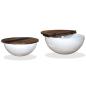 Preview: 2-tlg. Couchtisch-Set Altholz Massiv Wei? Schalenform