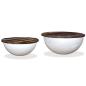 Preview: 2-tlg. Couchtisch-Set Altholz Massiv Wei? Schalenform
