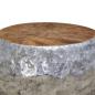 Preview: Couchtisch Aluminium Teak 60x60x30 cm