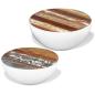 Preview: ARDEBO.de - 2-tlg. Couchtisch-Set Schalenform Altholz Massiv
