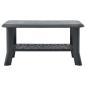 Preview: Couchtisch Anthrazit 90x60x46 cm Kunststoff