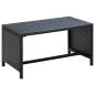 Preview: ARDEBO.de - Couchtisch Schwarz 70×40×38 cm Poly Rattan