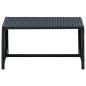 Preview: Couchtisch Schwarz 70×40×38 cm Poly Rattan