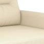Preview: 3-tlg. Sofagarnitur mit Kissen Creme Stoff
