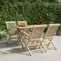 Preview: ARDEBO.de - 5-tlg. Garten-Essgruppe Grau Massivholz Teak