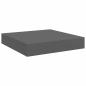 Preview: Schweberegale 4 Stk. Hochglanz-Grau 23x23,5x3,8 cm MDF