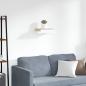 Preview: ARDEBO.de - Schweberegal Weiß 40x23,5x3,8 cm MDF