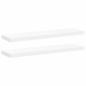 Preview: Schweberegale 2 Stk. Wei? 90x23,5x3,8 cm MDF
