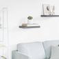 Preview: ARDEBO.de - Schweberegal Grau 40x23,5x3,8 cm MDF
