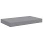 Preview: Schweberegal Grau 40x23,5x3,8 cm MDF