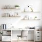 Preview: Schweberegale 4 Stk. Eichen-Optik 120x23,5x3,8 cm MDF