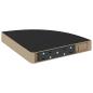 Preview: Eck-Schweberegale 4 Stk. Schwarz 25x25x3,8 cm MDF