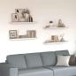 Preview: ARDEBO.de - Schweberegale 4 Stk. Eichen-Optik und Wei? 80x23,5x3,8 cm MDF