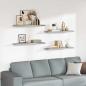 Preview: ARDEBO.de - Schweberegale 4 Stk. Betongrau 90x23,5x3,8 cm MDF