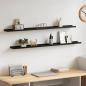 Preview: ARDEBO.de - Wandregale 2 Stk. Schwarz 115x9x3 cm