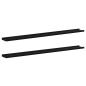 Preview: Wandregale 2 Stk. Schwarz 115x9x3 cm