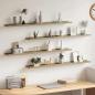 Preview: ARDEBO.de - Wandregale 4 Stk. Sonoma-Eiche 100x9x3 cm