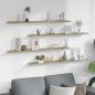 Preview: Wandregale 4 Stk. Sonoma-Eiche 100x9x3 cm