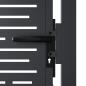 Preview: Gartentor Anthrazit 100x150 cm Stahl Quadratisches Design