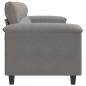 Preview: 2-Sitzer-Sofa Dunkelgrau 140 cm Mikrofasergewebe
