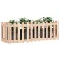 Preview: Hochbeet Lattenzaun-Design 150x50x50 cm Massivholz Kiefer