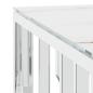 Preview: Couchtisch Silbern 80x80x40 cm Edelstahl und Glas