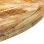 Preview: Esstisch Ø150x76 cm Massives Raues Mangoholz