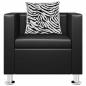 Preview: Sessel Schwarz Kunstleder