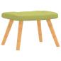 Preview: Relaxsessel mit Hocker Grün Stoff