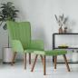 Preview: ARDEBO.de - Relaxsessel mit Hocker Hellgr?n Samt