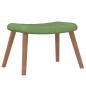 Preview: Relaxsessel mit Hocker Hellgr?n Samt