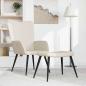Preview: ARDEBO.de - Relaxsessel mit Hocker Cremeweiß Samt
