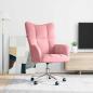 Preview: ARDEBO.de - Relaxsessel Rosa Samt