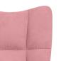 Preview: Relaxsessel Rosa Samt