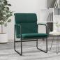 Preview: ARDEBO.de - Loungesessel Dunkelgrün 55x64x80 cm Stoff