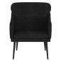 Preview: Sessel Schwarz 63x76x80 cm Samt