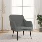 Preview: ARDEBO.de - Sessel Dunkelgrau 63x76x80 cm Stoff