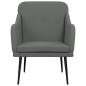 Preview: Sessel Dunkelgrau 63x76x80 cm Stoff