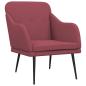 Preview: Sessel Weinrot 63x76x80 cm Stoff