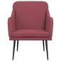 Preview: Sessel Weinrot 63x76x80 cm Stoff