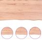 Preview: Wandregal Hellbraun 100x50x2 cm Massivholz Eiche Behandelt