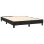 Preview: Boxspringbett mit Matratze Schwarz 140x190 cm Samt