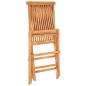 Preview: 3-tlg. Bistroset mit Taupe Kissen Massivholz Teak